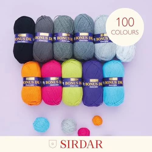 Sirdar Hayfield Bonus DK Yarn - Biscuit - 100g (3.5oz) | 280m (306yds) - Versatile Double Knitting thumbnail 3