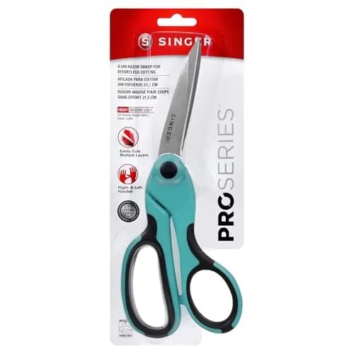 SINGER ProSeries 8.5-inch Heavy-Duty Bent Fabric Scissors, Tailor Comfort Grip | Cuts Multiple Fabric Layers Easily thumbnail 1
