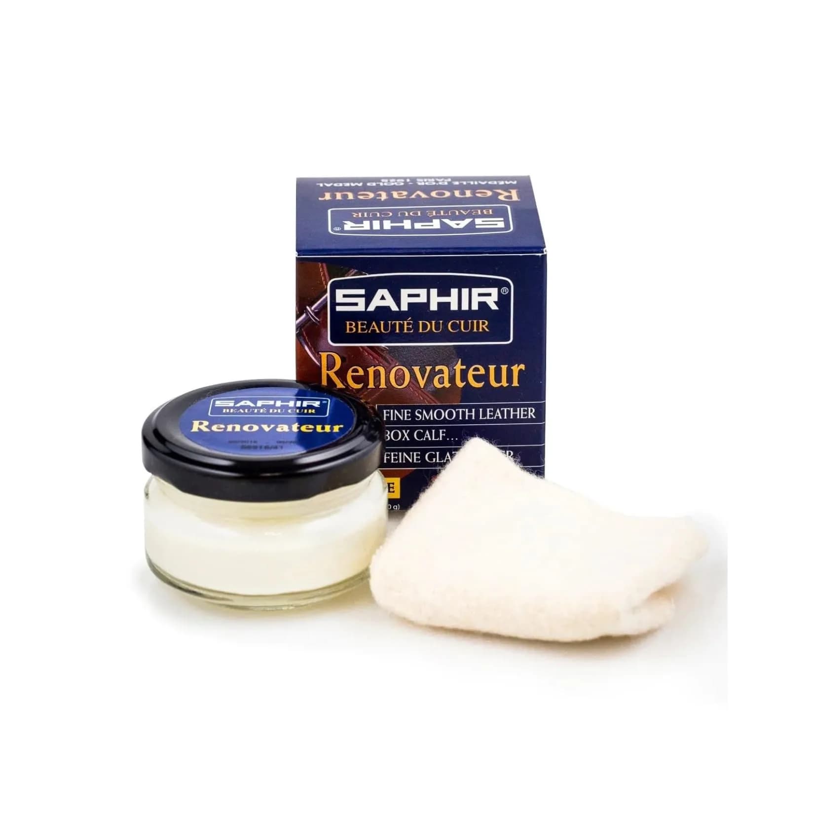SAPHIR Beauté du Cuir Renovateur Leather Conditioner 50 ml | Restores, Conditions, Protects, and Shines Smooth Leather - main product image