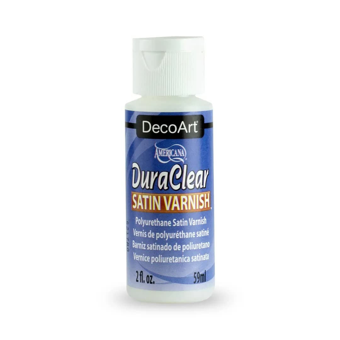 DecoArt Americana DuraClear Varnishes 2 fl oz | Ultra Matte Non-Yellowing Clear Finish — Satin