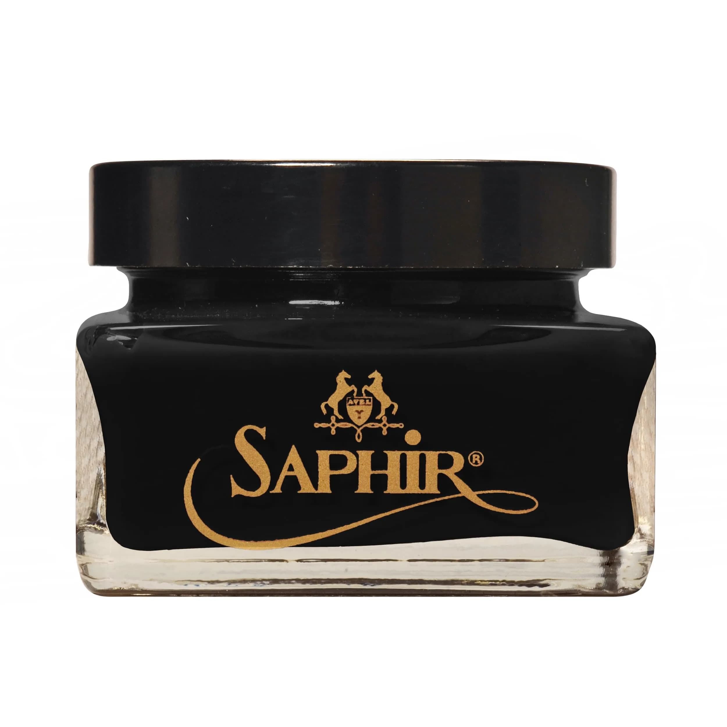 SAPHIR NOIR Natural Cream Shoe Polish 75ml (2.5 Fl Oz) | Medaille d'Or Leather Conditioner for Boots, Handbags - main product image