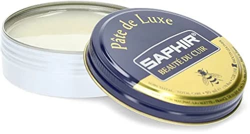 Saphir Pâté De Luxe Wax Shoe Polish 50ml (1.69 Fl Oz) Neutral | Superior Shine & Protection for Smooth Leather thumbnail 2