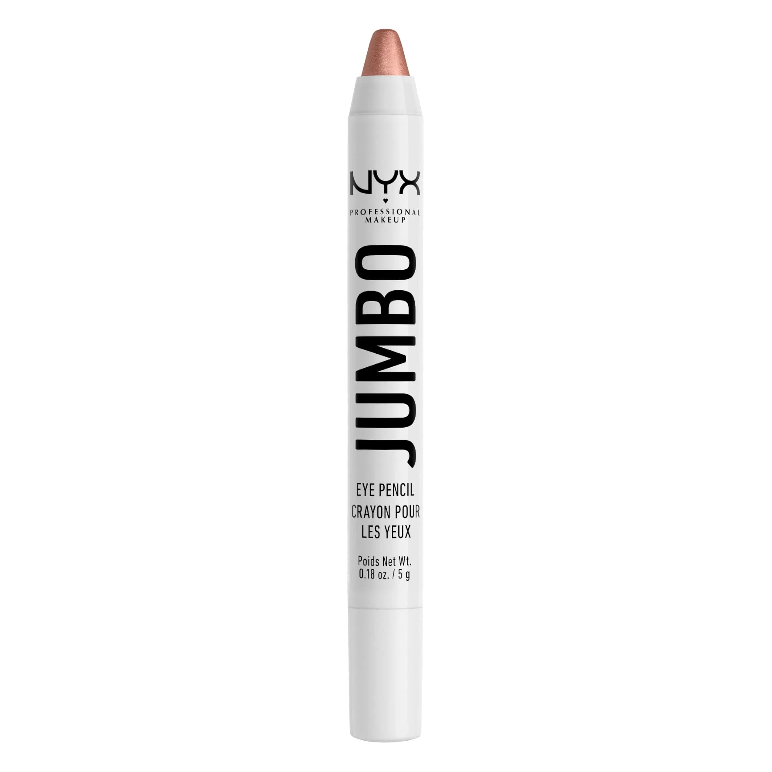 NYX PROFESSIONAL MAKEUP Jumbo Eye Pencil, Blendable Eyeshadow Stick & Eyeliner Pencil - Iced Latte (Mauve Brown) | PETA Certified Cruelty-Free
