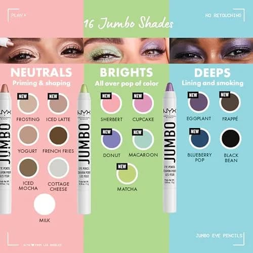 NYX PROFESSIONAL MAKEUP Jumbo Eye Pencil, Blendable Eyeshadow Stick & Eyeliner Pencil - Eggplant (Violet) 0.18 oz (5.1 g) thumbnail 5