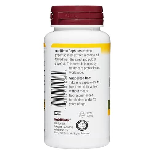 NutriBiotic Grapefruit Seed Extract Capsules 250 mg 60 Count | Maximum Strength with Bioflavonoids thumbnail 7