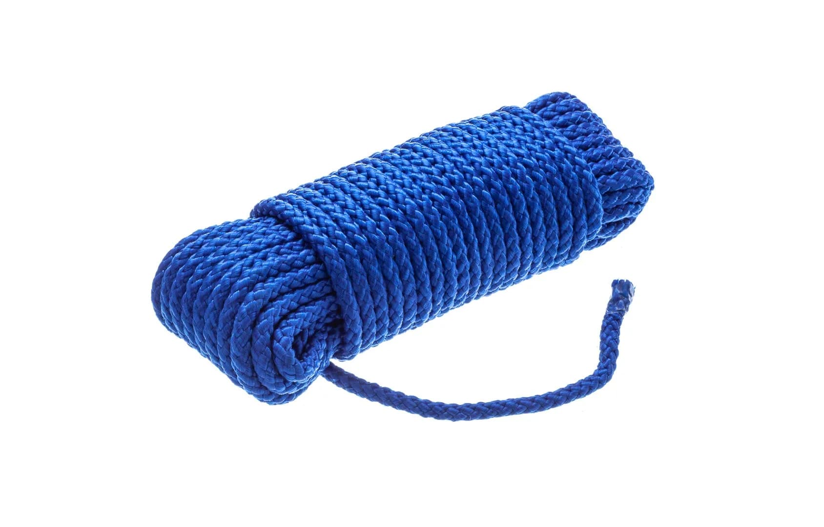 Attwood 5/16" x 50' Blue Hollow Braided Polypropylene Utility Line | Floats for Visibility