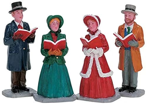 Lemax Christmas Village Christmas Harmony Set of 4 | Holiday Figurines in Multicolored Synthetic Resin (2.9cm each) thumbnail 1