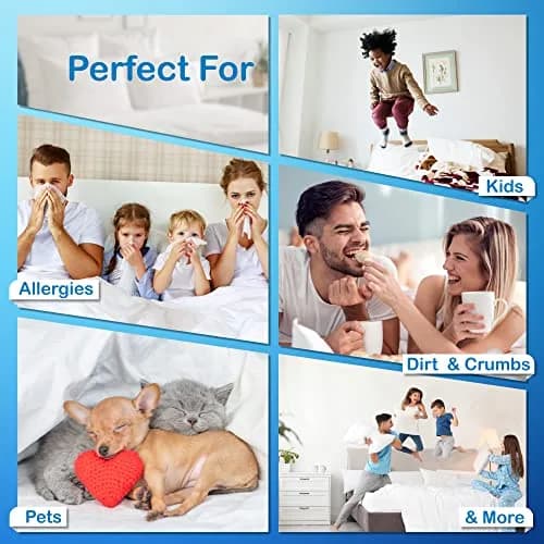 National Allergy 100% Cotton Twin Duvet Cover Protector, 66x86 in | Allergy-Friendly, Breathable Cotton thumbnail 5