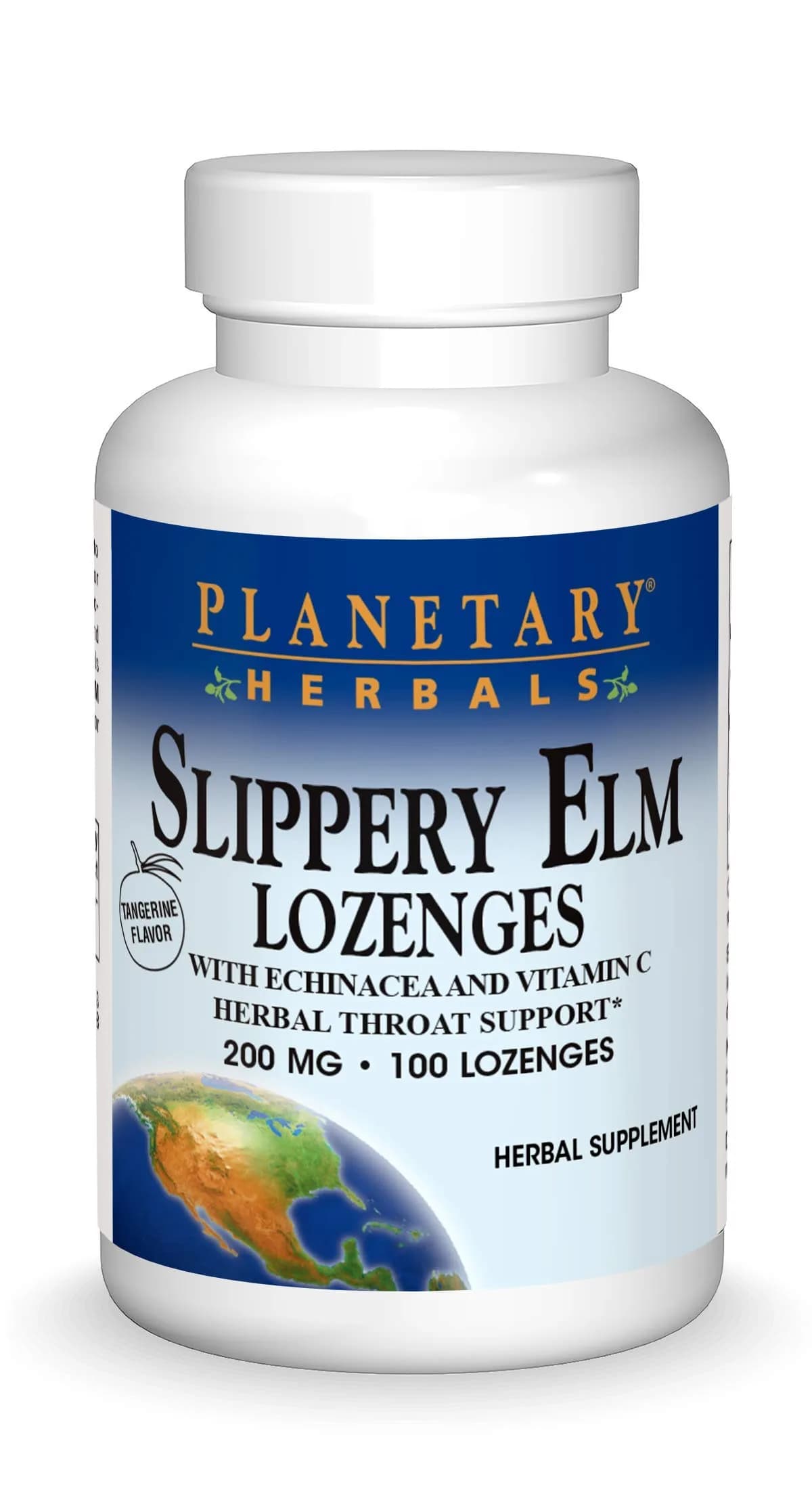 Planetary Herbals Slippery Elm Lozenges 100 Count | Herbal Throat Care with Vitamin C & Echinacea - main product image