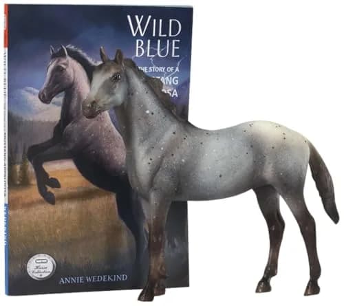 Breyer Classics Wild Blue Horse Toy Set with Book 1:12 Scale | Educational & Collectible thumbnail 1