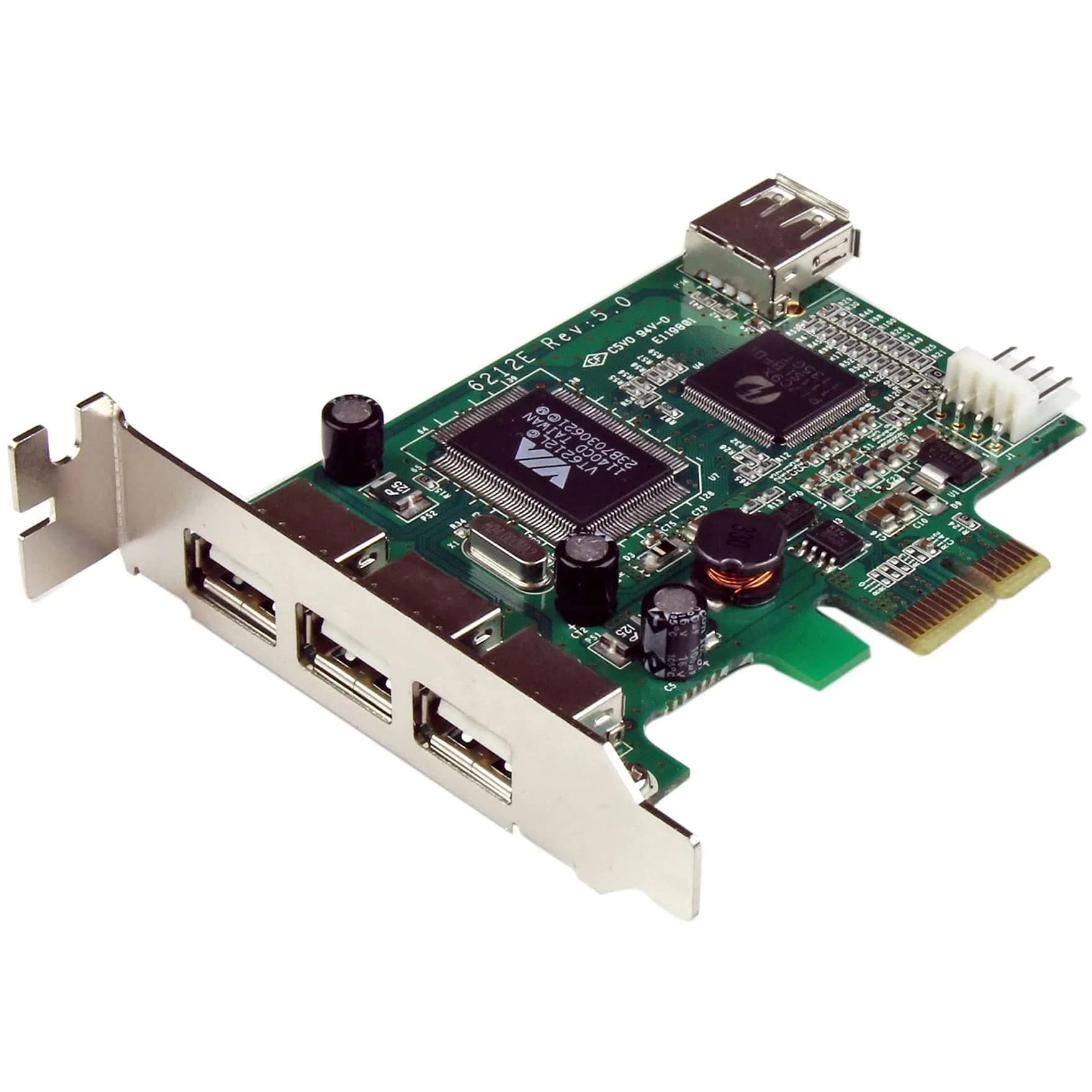 StarTech.com 4-Port PCI Express USB Card (PEXUSB4DP) | Low Profile High Speed USB 2.0 Expansion - main product image