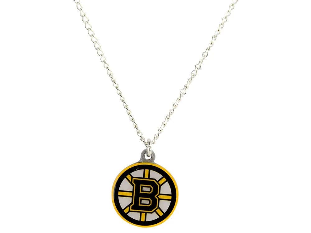 aminco NHL Boston Bruins Team Logo Necklace | Unisex Fan Jewelry, 4 in, Metal, Spring Clasp - main product image
