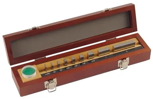 Mitutoyo Steel Rectangular Micrometer Gage Block Set, Inch, Grade AS-1 | Precision Inspection Tool (70-120 chars) thumbnail 1