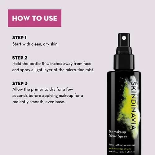 Skindinavia Makeup Primer Spray Oil Control 8 Fl Oz | Mattifying, Oil-Free, Long-Lasting thumbnail 2