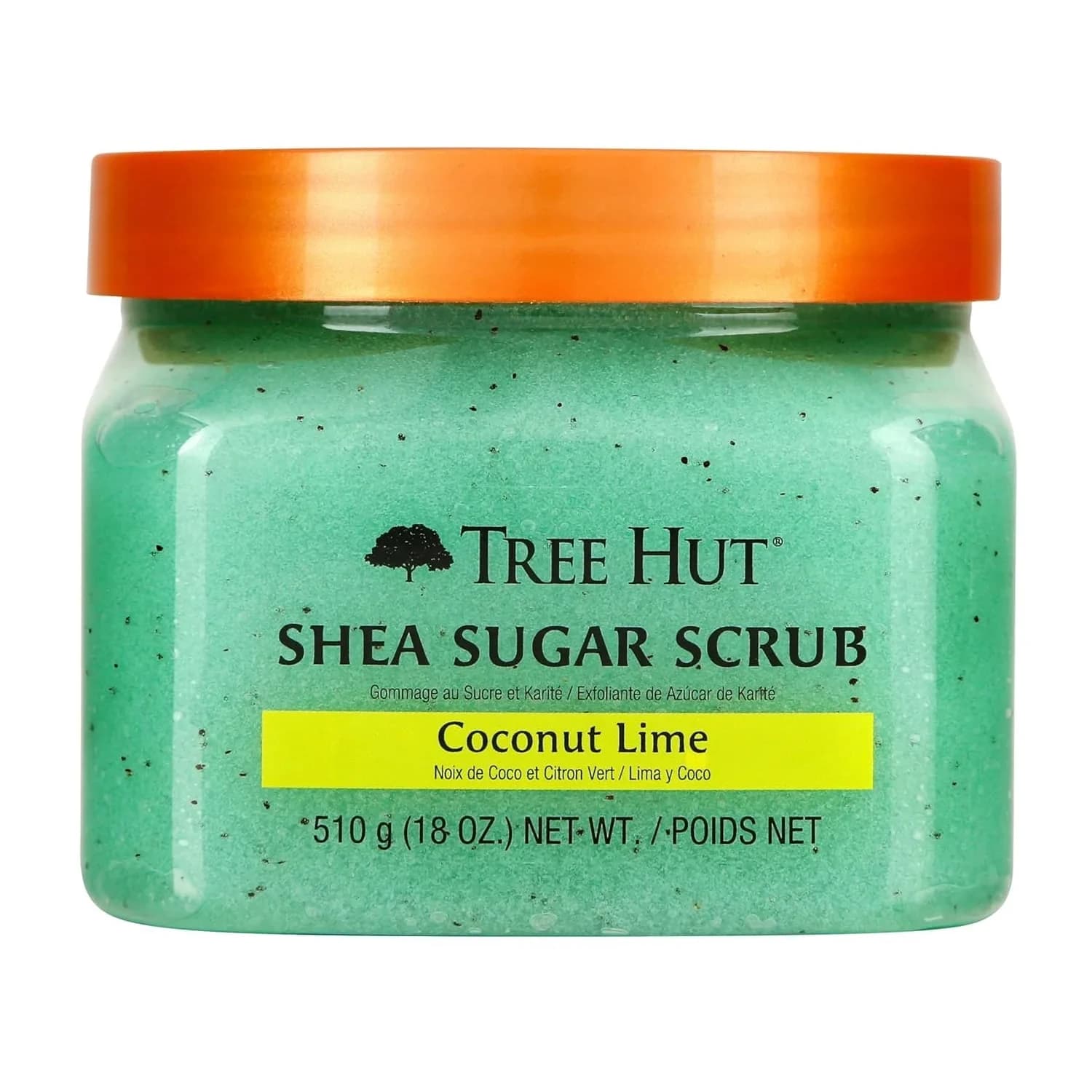 Tree Hut Coconut Lime Body Scrub 510g (18 Oz) | Exfoliating Sugar Scrub for Soft, Glowing Skin