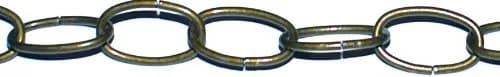 Koch Decorator Chain #10 50ft Antique Brass | Light Duty Hanging Chain for Home Use - main product image