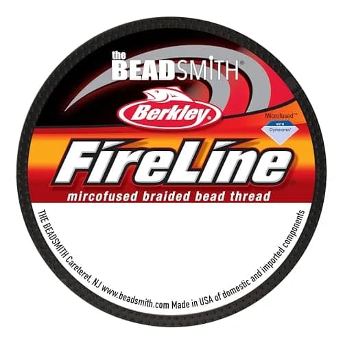 The Beadsmith Fireline Braided Thread 4lb Test 50 Yards 0.12mm Smoke Grey | Strongest Fiber Per Diameter thumbnail 8