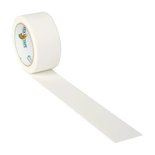 Duck White Single Roll Duct Tape 1.88" x 20 yd (156 g) | Heavy Duty Adhesive for Repairs & Crafts thumbnail 3