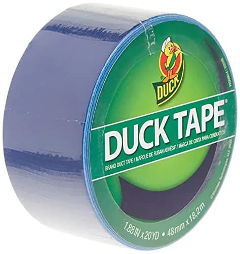 Duck Brand Heavy Duty Color Duct Tape, Blue, 1.88" x 60 yd | Water-Resistant, Tearable, Multi-Surface Adhesive thumbnail 2