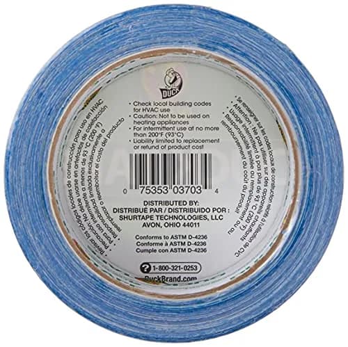 Duck Brand Heavy Duty Color Duct Tape, Blue, 1.88" x 60 yd | Water-Resistant, Tearable, Multi-Surface Adhesive thumbnail 4