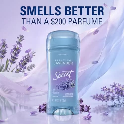 Secret Fresh Antiperspirant Deodorant for Women, 72hr Breathable Sweat & Odor Protection, Instant Freshness & Gentle, PH Balancing Minerals, Clear Gel, Relaxing Lavender Scent, 2.6 oz | 72-hour breathable sweat control thumbnail 5