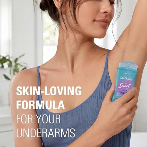 Secret Fresh Antiperspirant Deodorant for Women, 72hr Breathable Sweat & Odor Protection, Instant Freshness & Gentle, PH Balancing Minerals, Clear Gel, Relaxing Lavender Scent, 2.6 oz | 72-hour breathable sweat control thumbnail 7