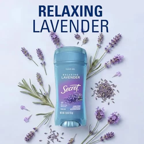 Secret Fresh Antiperspirant Deodorant for Women, 72hr Breathable Sweat & Odor Protection, Instant Freshness & Gentle, PH Balancing Minerals, Clear Gel, Relaxing Lavender Scent, 2.6 oz | 72-hour breathable sweat control thumbnail 8