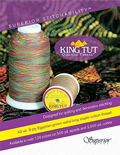 Superior Threads King TUT Quilting Thread #971 White Linen 500 Yard | 40 wt. Egyptian Cotton for Quilting thumbnail 2