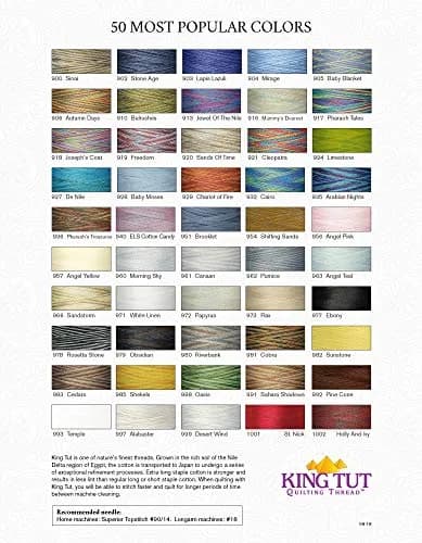 Superior Threads King TUT Quilting Thread #987 English Ivy 500 Yard | Fine Egyptian Cotton for Quilting thumbnail 4