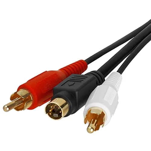 Cmple S Video Cable 75 ft SVHS 4-PIN Video Cord for Home Theater, Camcorder, DVD Player - Black | Low Signal Loss, Gold-Plated thumbnail 3