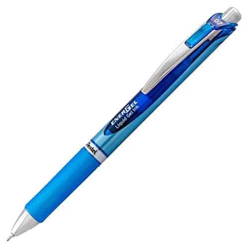 Pentel EnerGel RTX Retractable Gel Pen, 0.7mm Needle Tip, Blue Ink, 2-Pack (15.6g) | Smooth Writing & Fast Dry thumbnail 2