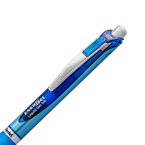 Pentel EnerGel RTX Retractable Gel Pen, 0.7mm Needle Tip, Blue Ink, 2-Pack (15.6g) | Smooth Writing & Fast Dry thumbnail 3