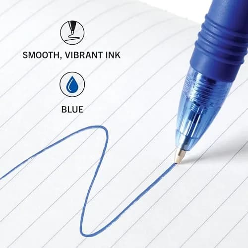 Zebra Pen Z-Grip Retractable Ballpoint Pen, Blue Ink, 1.0mm, 24-Pack | Smooth Writing, Medium Point Tip, Ideal for Planners, Note-Taking, School and Office Supplies, and Everyday Writing thumbnail 4