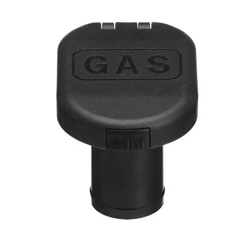 Seachoice Deck Mount Gas Fill Plate with Vent & Hinged Flip-Top Cap, Black Plastic (156 g / 0.25 lb) thumbnail 1