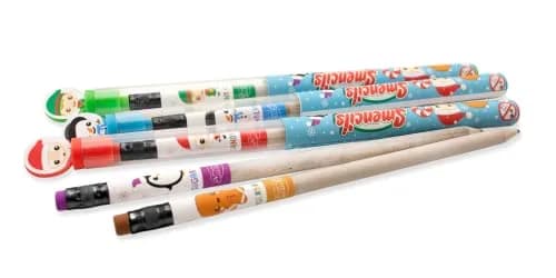 Scentco Holiday Smencils - HB #2 Scented Fun Pencils, 5 Count | Holiday-themed, Recycled Newspaper, Long-lasting Scents thumbnail 7