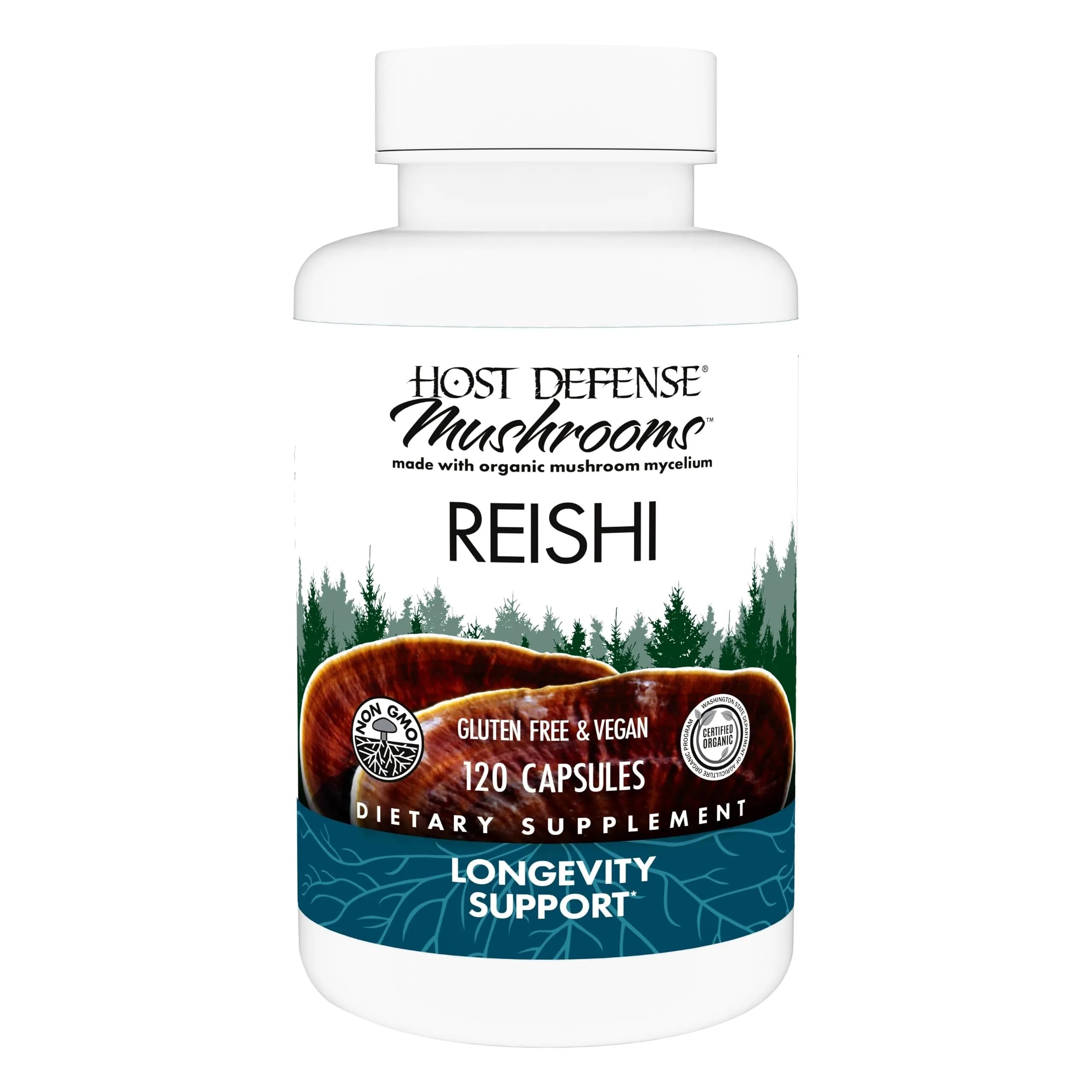 Host Defense Reishi Capsules 120 Count - main product image