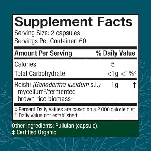 Host Defense Reishi Capsules 120 Count thumbnail 2