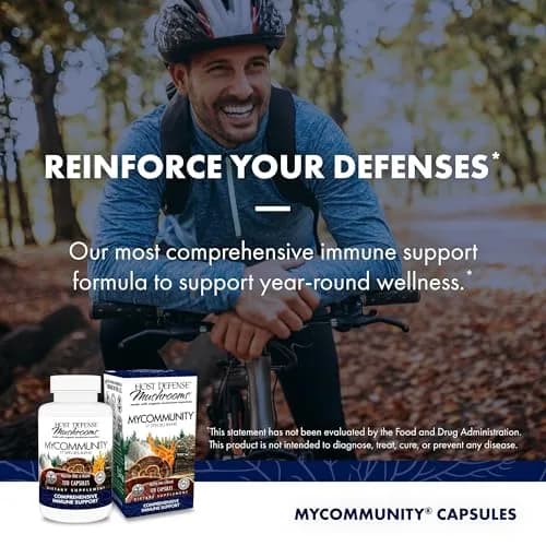Host Defense MyCommunity Capsules 120 Count (Pack of 1) thumbnail 5