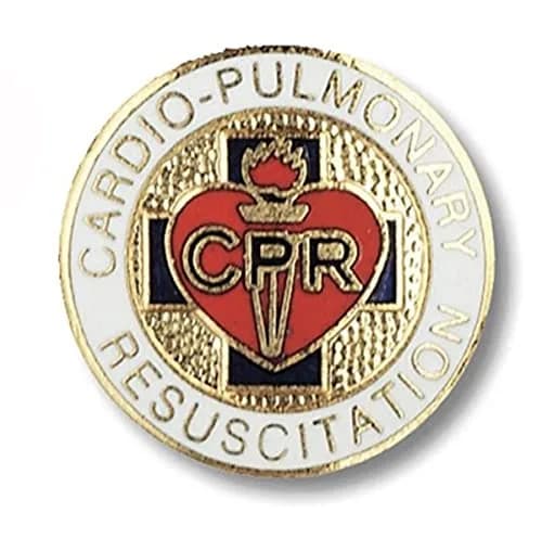 Prestige Medical Emblem Pin, CPR (Cardio Pulmonary Resuscitation) | Handcrafted Cloisonne Jewelry thumbnail 1