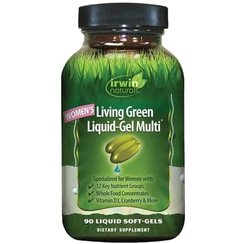 Irwin Naturals Women’s Living Green Liquid-Gel Multivitamins | 90 Softgels for Women’s Wellness & Energy thumbnail 1
