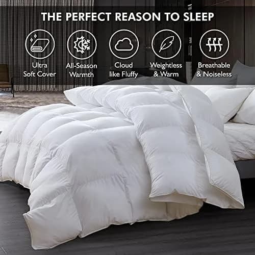 EGYPTIAN BEDDING Queen Size Comforter 90"x90" | Ultra Soft, Breathable, All Season (70-120 chars) thumbnail 9