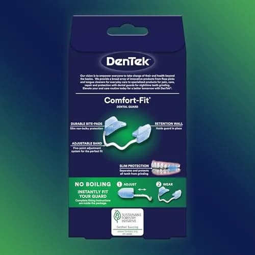 DenTek Comfort-Fit Dental Guard 2 Pack | Adjustable Night Guard for Bruxism, BPA & Latex Free, Made in USA thumbnail 7