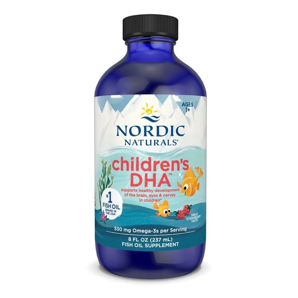 Nordic Naturals Children's DHA 8 oz | Strawberry Omega-3 Fish Oil for Kids - main product image