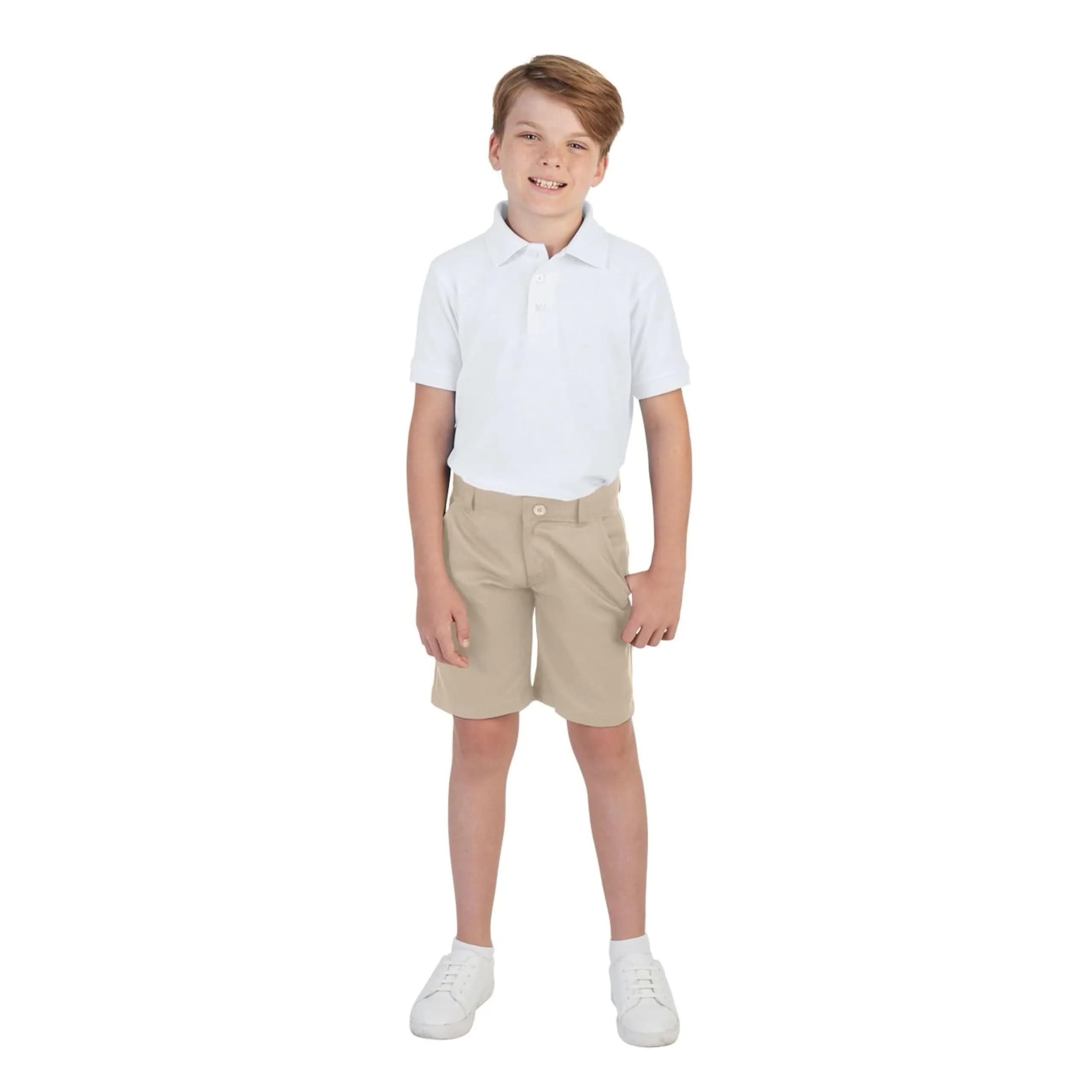 French Toast Kids Short Sleeve Pique Polo Shirt, Hunter Green, 3T | Breathable & Wash-Resistant thumbnail 2