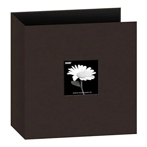 Pioneer Photo Albums 8.5x11 Fabric Frame 3-Ring Binder Scrapbook, Chocolate Brown | Archival Quality thumbnail 1