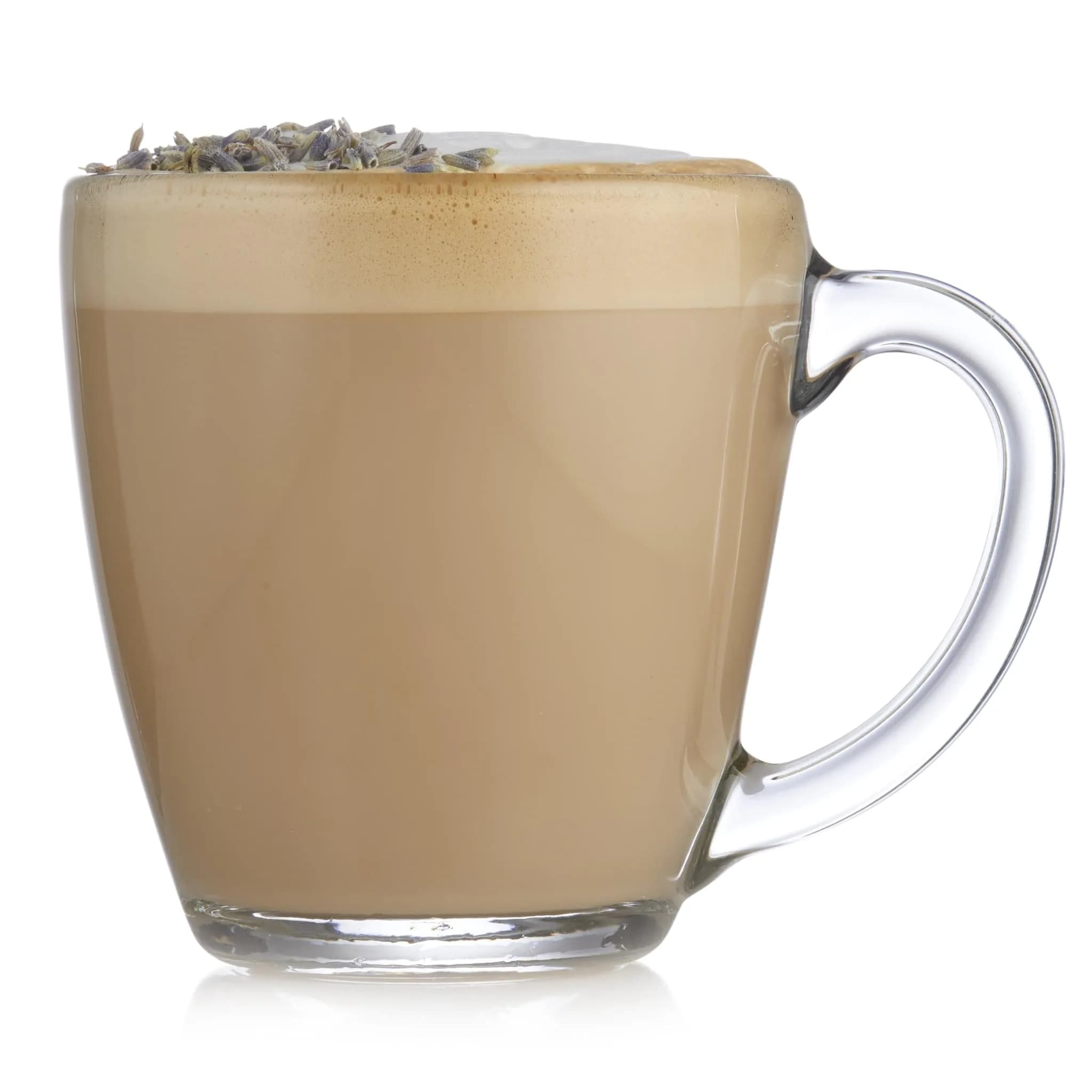 Libbey Tapered Glass Mug Set of 8 | 15.5 Oz Thick, Clear Glass Coffee Cups for Tea & Cider - main product image
