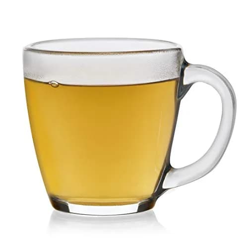 Libbey Tapered Glass Mug Set of 8 | 15.5 Oz Thick, Clear Glass Coffee Cups for Tea & Cider thumbnail 7