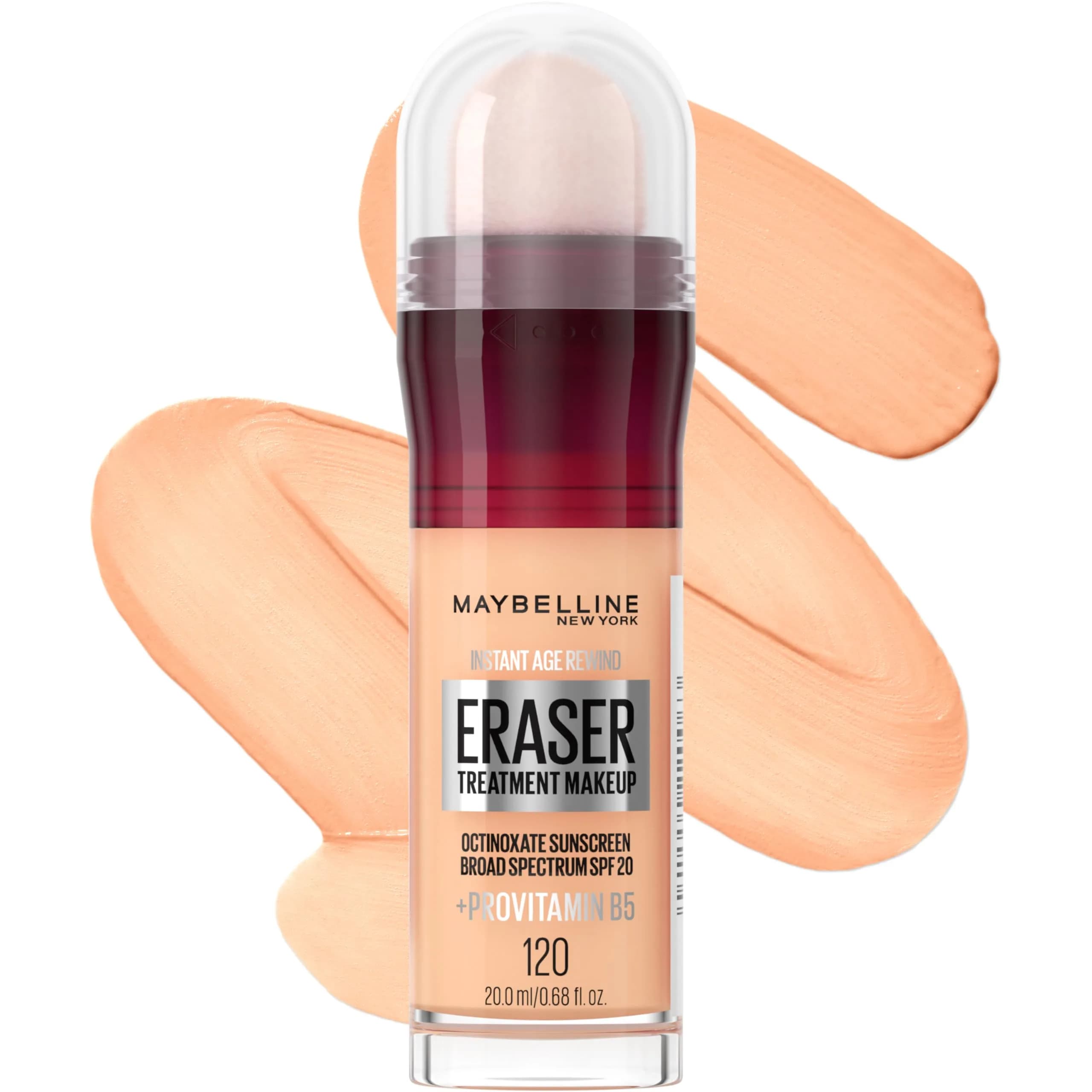 Maybelline Instant Age Rewind Eraser Foundation SPF 20 Liquid 0.68 Fl Oz (20ml) | Blurs Fine Lines & Wrinkles - main product image