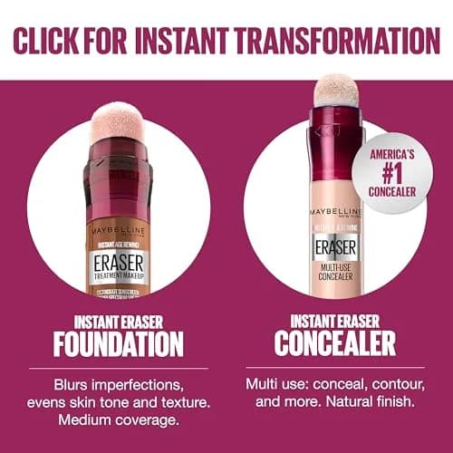 Maybelline Instant Age Rewind Eraser Foundation SPF 20 130 | Moisturizing, Youthful Finish thumbnail 6