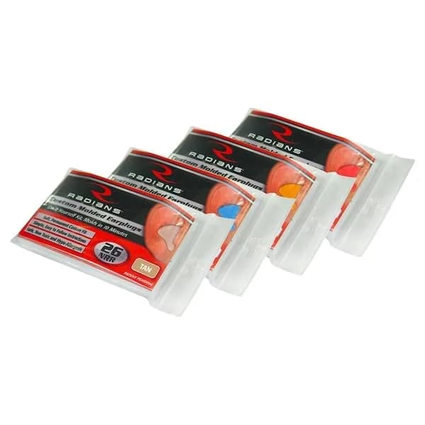 Radians CEP001-R Custom Molded Earplugs 1 Pair | Made in USA, NRR 26 dB, Easy DIY Kit, Red thumbnail 2